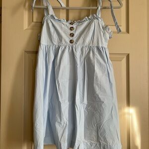 Urban Outfitters Sky Blue Ruffled Dress